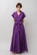 Tailored Ladder Lace Cotton Flare Long Dress