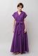 Tailored Ladder Lace Cotton Flare Long Dress