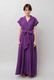 Tailored Ladder Lace Cotton Flare Long Dress