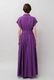 Tailored Ladder Lace Cotton Flare Long Dress