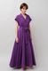 Tailored Ladder Lace Cotton Flare Long Dress