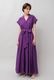Tailored Ladder Lace Cotton Flare Long Dress