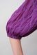 Embroidery Paff Sleeve Cotton Stripe Dobby Middle Dress