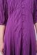 Embroidery Paff Sleeve Cotton Stripe Dobby Middle Dress