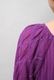 Embroidery Paff Sleeve Cotton Stripe Dobby Middle Dress