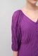 Embroidery Paff Sleeve Cotton Stripe Dobby Middle Dress