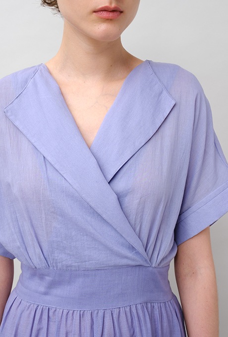 Gradient Colores Cotton Voil Tiered Middle Dress