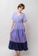Gradient Colores Cotton Voil Tiered Middle Dress