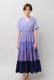 Gradient Colores Cotton Voil Tiered Middle Dress
