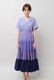 Gradient Colores Cotton Voil Tiered Middle Dress
