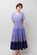 Gradient Colores Cotton Voil Tiered Middle Dress