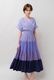 Gradient Colores Cotton Voil Tiered Middle Dress