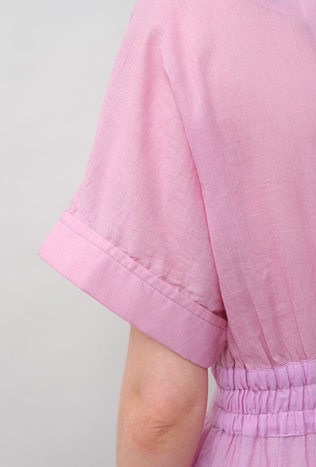Gradient Colores Cotton Voil Tiered Middle Dress