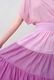 Gradient Colores Cotton Voil Tiered Middle Dress