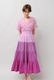 Gradient Colores Cotton Voil Tiered Middle Dress