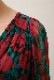 Flower Print Chiffon Wrap Middle Dress