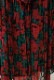 Flower Print Chiffon Wrap Middle Dress