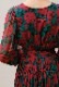 Flower Print Chiffon Wrap Middle Dress