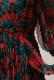 Flower Print Chiffon Wrap Middle Dress