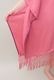 Poncho Robe Cotton Double Gauze Fringe Tassel Rose Pink