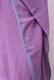 Poncho Robe Cotton Double Gauze Fringe Tassel Purple