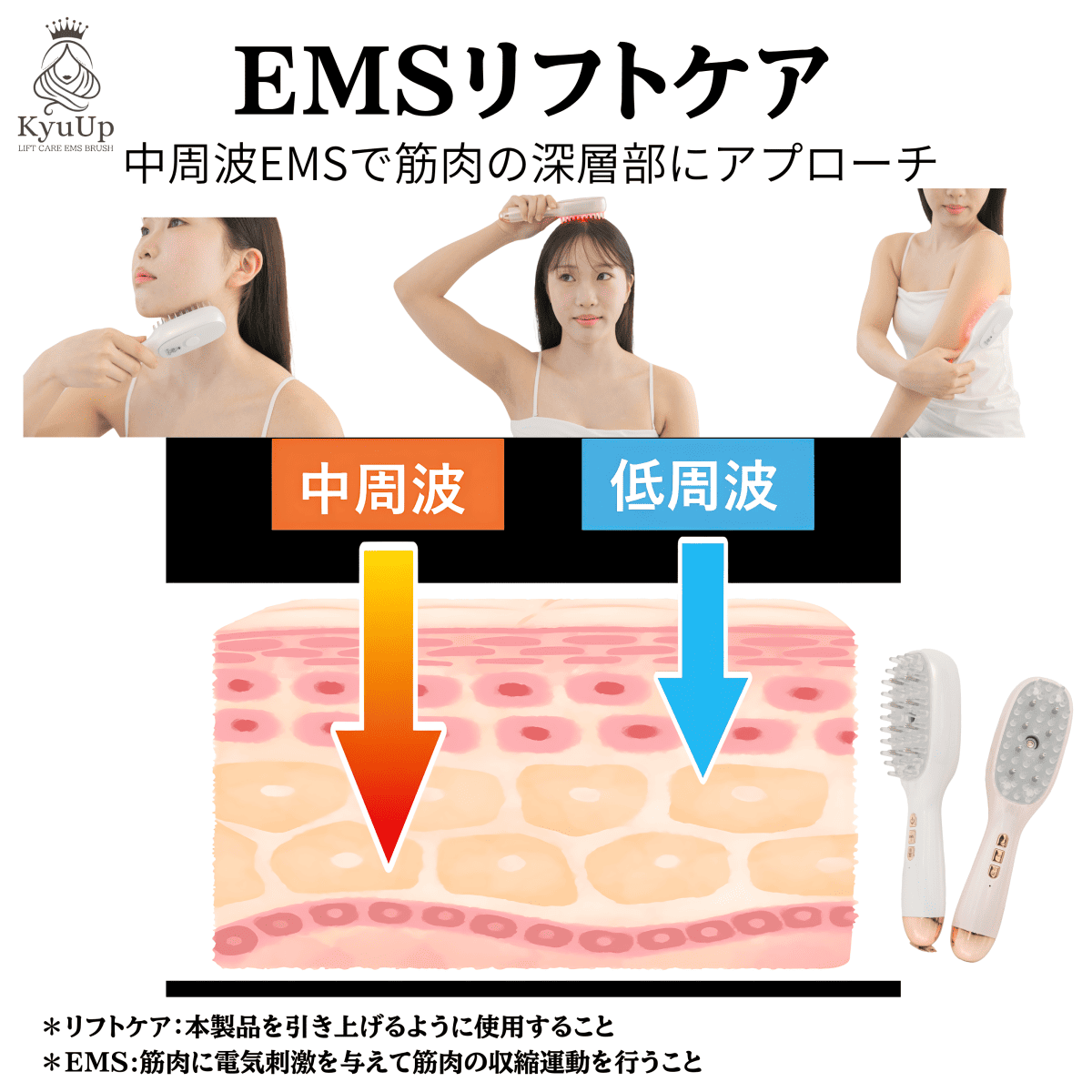 キュアップEMSリフトケアブラシ