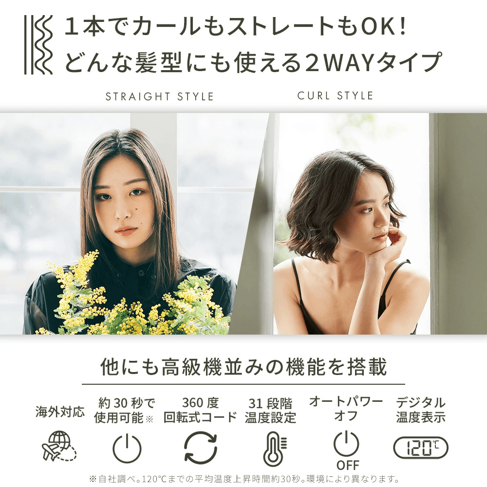 【数量限定】SALONMOON サロンムーン プレミアムヘアケアボックス 【ブラック/ホワイト】楽天で一番売れたヘアアイロン