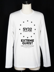 ĹµT WORLD STAR L/S TEE WHITE SY32 by SWEET YEARS