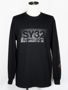 SY32 by SWEET YEARSHEART BOX LOGO L/S TEEBLACKBLACK