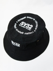 SY32 by SWEET YEARS��GRAPHIC BUCKET HAT-11104��BLACK