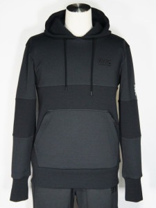 SY32 by SWEET YEARS��TWO FACE KNIT HOODIE��BLACK