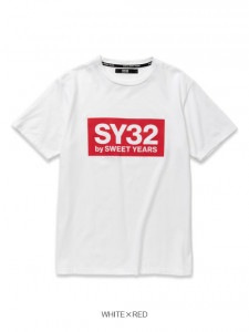 40%OFF T BOX LOGO TEE WHITERED SY32 by SWEET YEARS