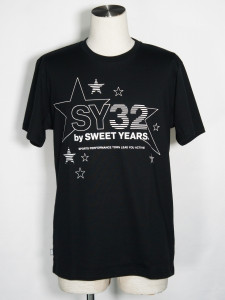 T STAR LOGO TEE BLACK SY32 by SWEET YEARS