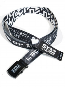 SY32 by SWEET YEARSDOUBLE-SIDE GRAPHIC BELT-11562GBLACK