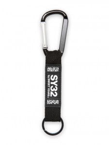 SY32 by SWEET YEARS��CARABINER KEY STRAP��BLACK