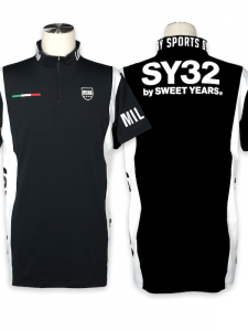 SY32 by SWEET YEARS��ACTIVE ZIP SIHRT��BLACK