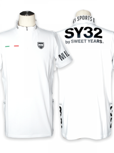 SY32 by SWEET YEARS��ACTIVE ZIP SIHRT��WHITE