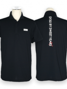 SY32 by SWEET YEARS�֡�GOLF��SKIPPER POLO SHIRTS�� BLACK