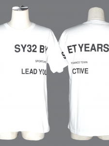 SY32 by SWEET YEARS「AROUND LOGO TEE」WHITE