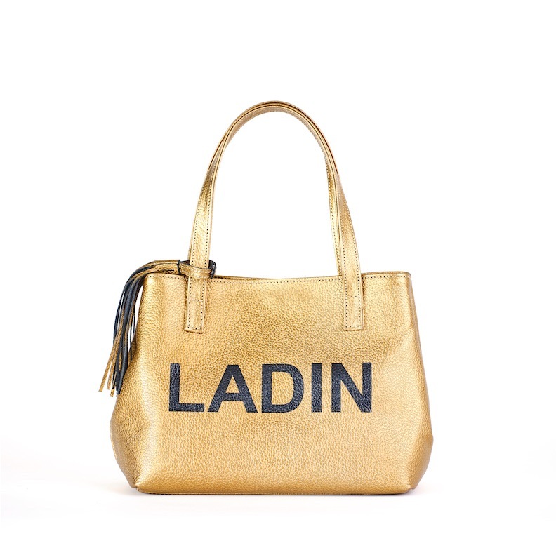 LADIN 黄色 トートバッグ 付属ポーチ付き