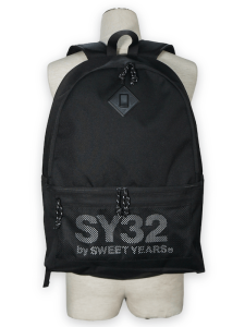 SY32 by SWEET YEARS��MESH LOGO FIELD BACKPACK��BLACK