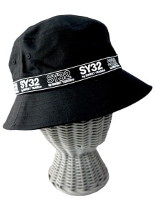 SY32 by SWEET YEARS「TAPE LOGO BUCKET HAT」BLACK