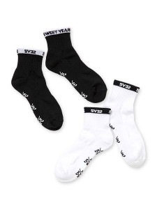 SY32 by SWEET YEARS「【GOLF】SYG SOX」BLACK / WHITE
