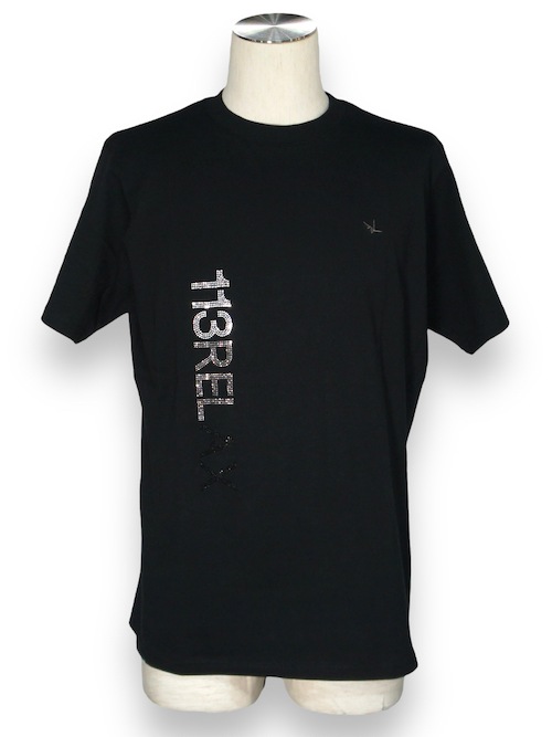 1PIU1UGUALE3 RELAX ラインストーングラデーションロゴTシャツ 1PIU1UGUALE3 RELAX「ラインストーングラデーションロゴ半袖T