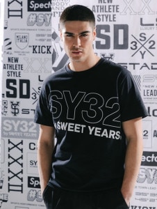 30%OFF T SLASH BIG LOGO TEE 13033J BLACKWHITE SY32 by SWEET YEARS 磻ƥȥХȥ䡼