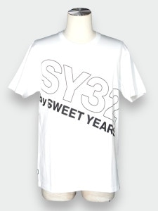 30%OFF T SLASH BIG LOGO TEE 13033J WHITE SY32 by SWEET YEARS 磻ƥȥХȥ䡼