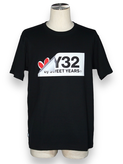 Tシャツ TURN OVER BOX LOGO TEE 13031J BLACK SY32 by SWEET YEARS