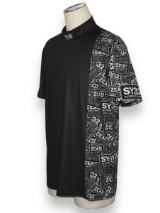 モックネックTシャツ GRAPHIC MOCK NECK T-SHIRTS 13406 BLACK SY32 by SWEET YEARS エスワイサーティトゥバイスウィートイヤーズ