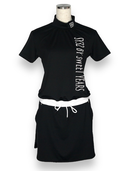 【SY32 SWEET YEARS】レディース ワンピース M ブラック総柄 000000001093_5A2Uy1h.jpg