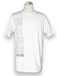 T LINE LOGO TEE 13450 WHITE SY32 by SWEET YEARS 磻ƥȥХȥ䡼